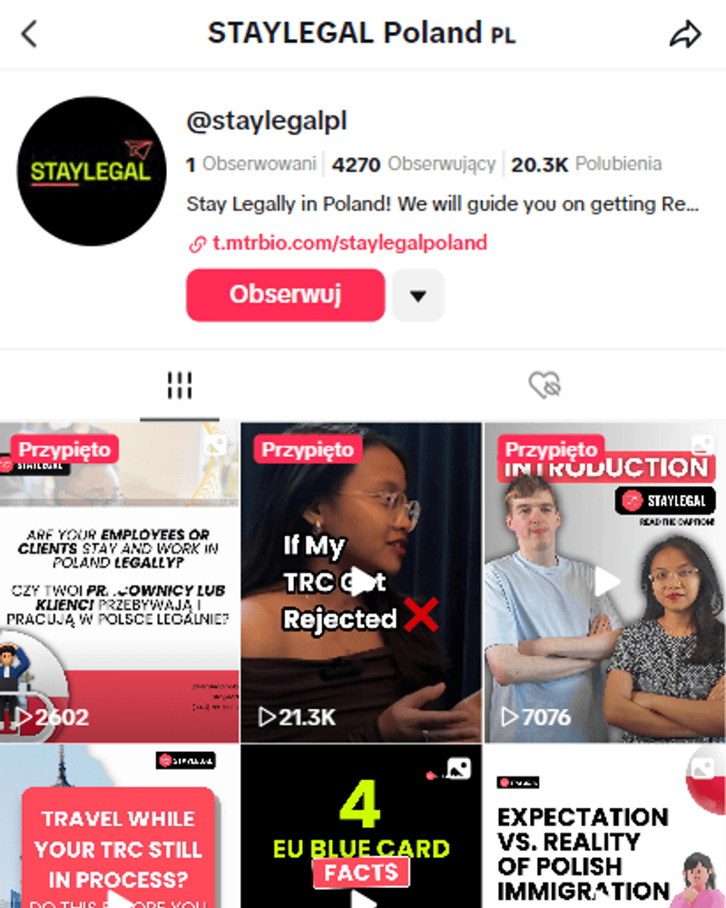 STAYLEGAL profile on TikTok